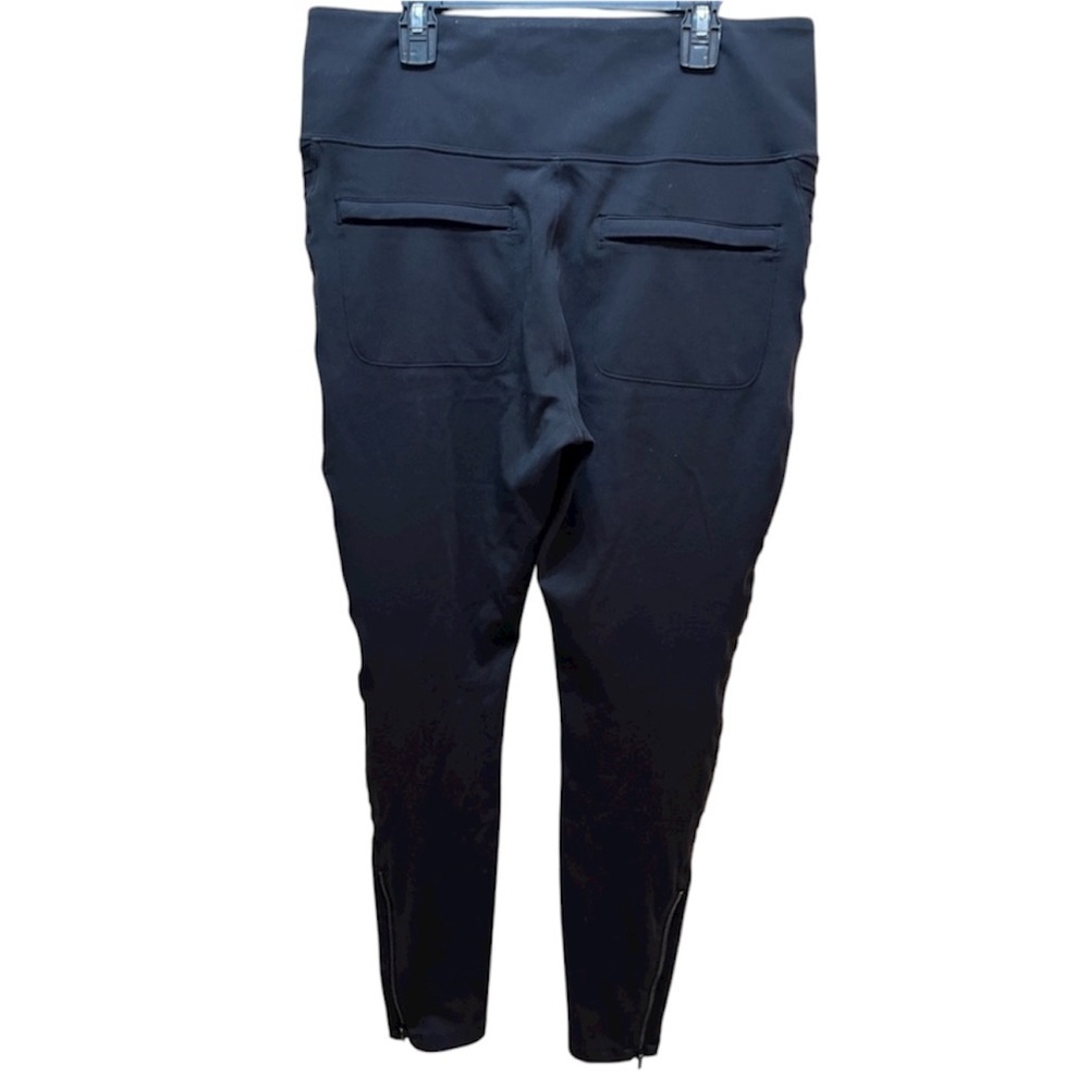 Athleta Black Women's DELANCEY MOTO TIGHT Leggings w/ Side Detailing Size Large - Picture 6 of 12